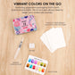 Floral Colors Watercolor Pocket Set Of 12 Paints + Brush - Purpose + Passion Boutique