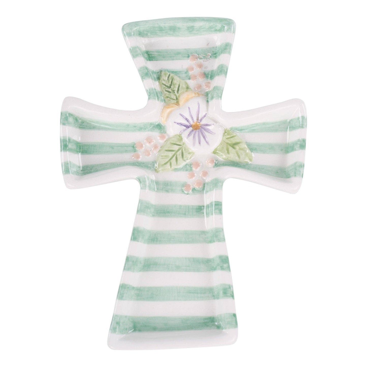 Floral Cross Trinket Tray  - Purpose + Passion Boutique