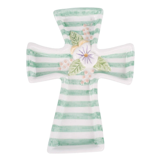 Floral Cross Trinket Tray  - Purpose + Passion Boutique
