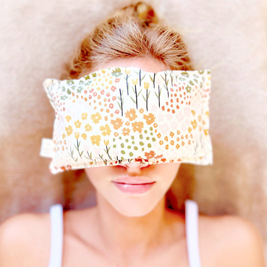 Floral Eye Pillow with Flax + Lavender - Purpose + Passion Boutique