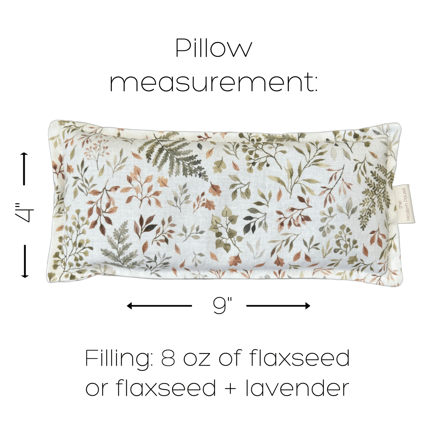 Floral Eye Pillow with Flax + Lavender - Purpose + Passion Boutique
