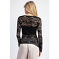 Floral Lace Top - Purpose + Passion Boutique