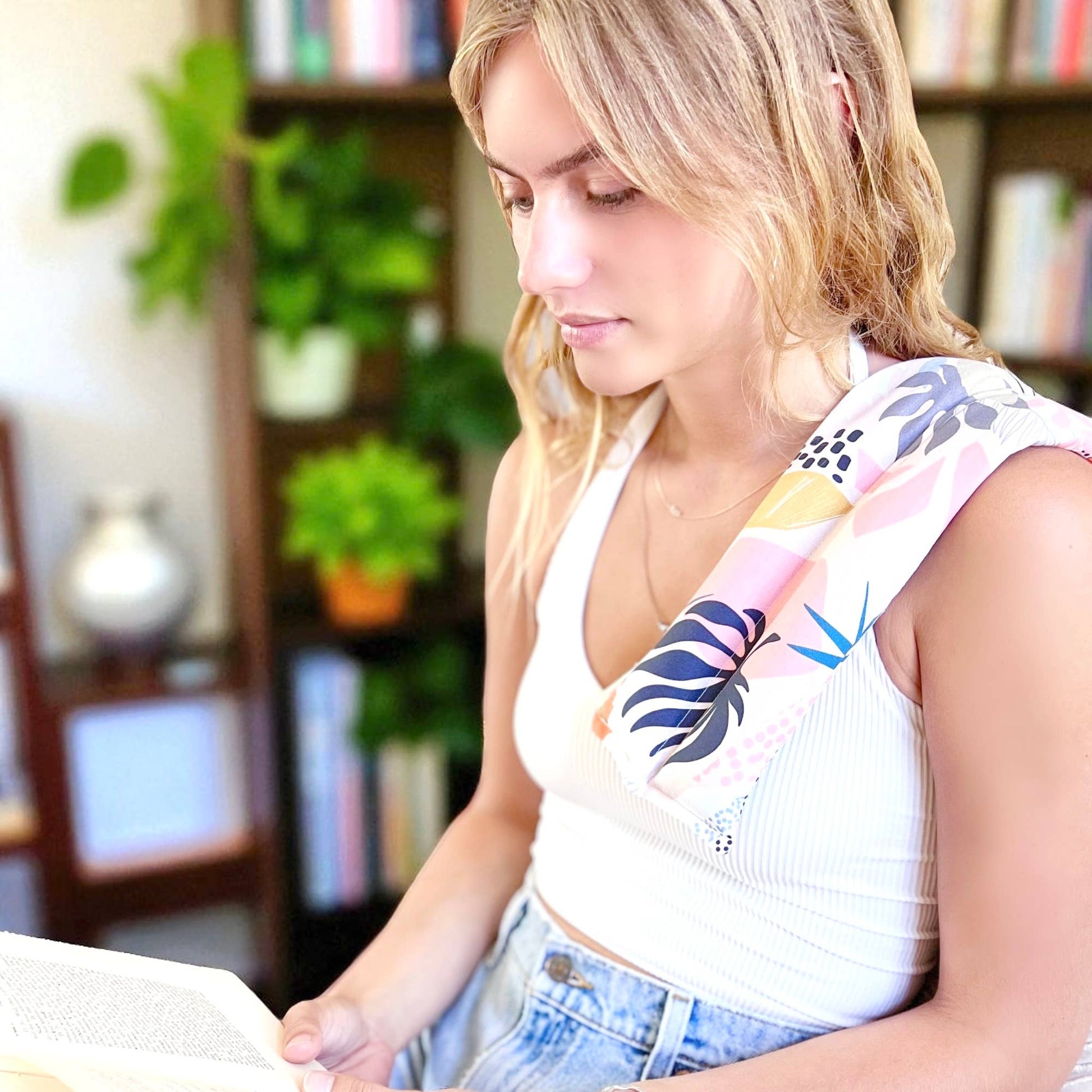 Floral Neck Wrap - Purpose + Passion Boutique