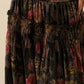 Floral - Print Smocked Drop - Waist Ruffle Maxi Skirt - Purpose + Passion Boutique