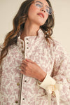 Floral Quilted Jacket - Purpose + Passion Boutique