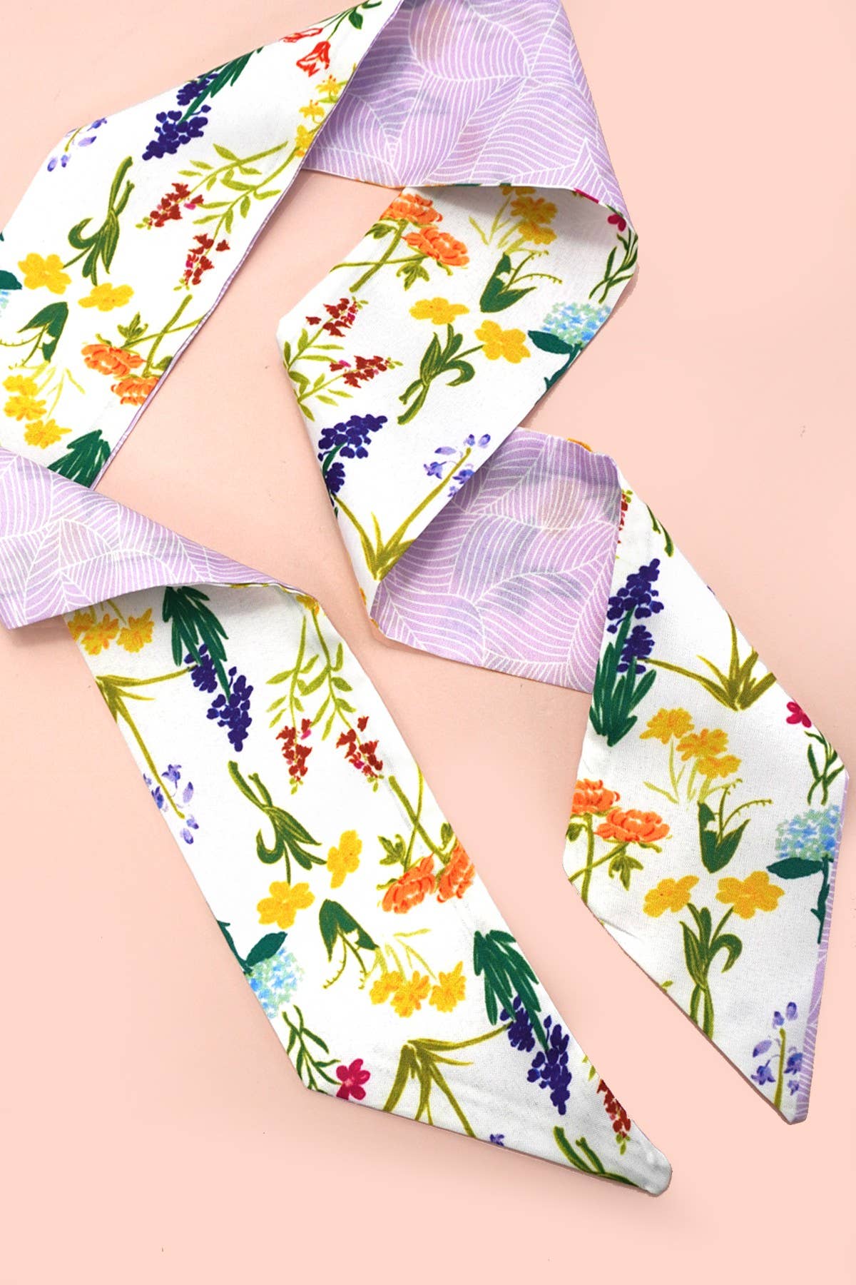Flower Skinny Twilly Scarf - Purpose + Passion Boutique