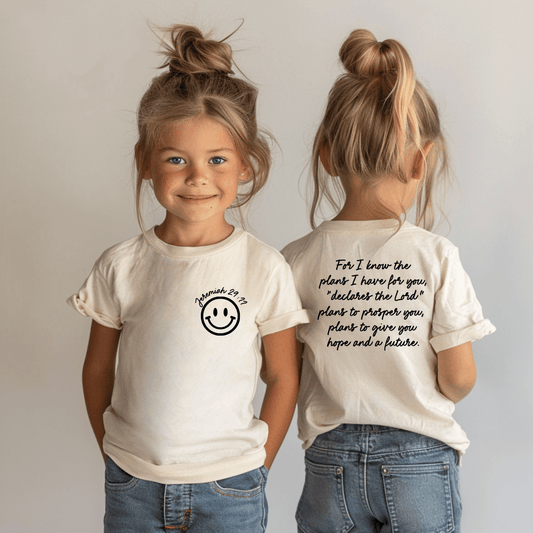 For I Know the Plans Cream Toddler Tee - Purpose + Passion Boutique