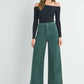 Forest Green Wide Leg Corduroy - Purpose + Passion Boutique