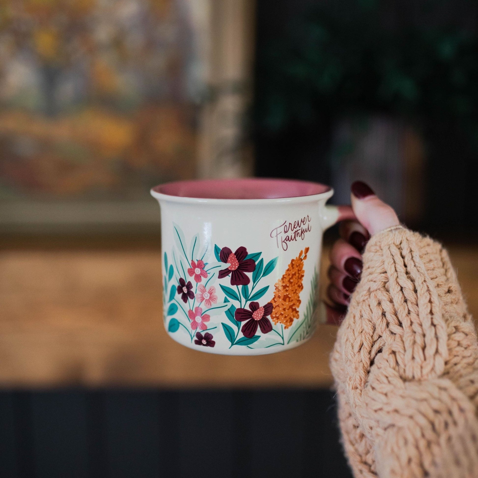 Forever Faithful Floral Mug - Purpose + Passion Boutique