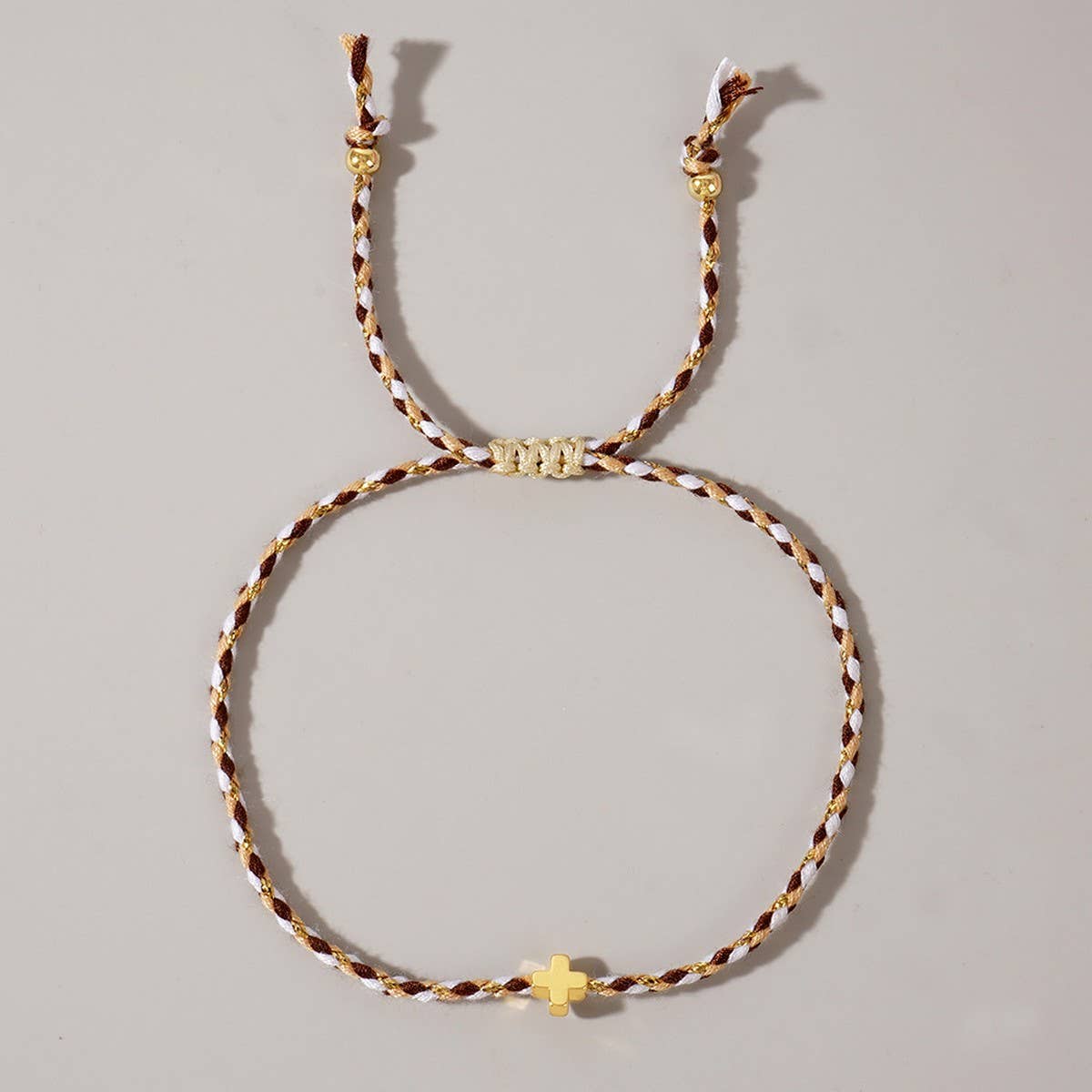 Four - Color Cotton Cross Adjustable Bracelet - Purpose + Passion Boutique