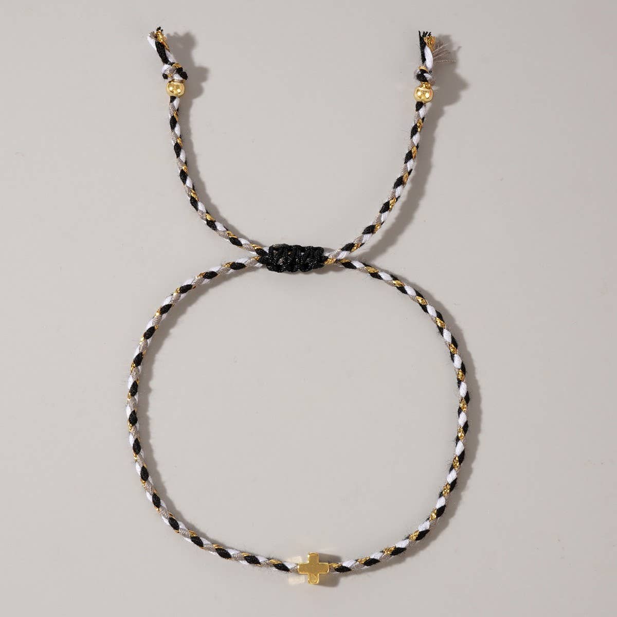 Four - Color Cotton Cross Adjustable Bracelet - Purpose + Passion Boutique