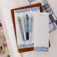 French Blue Floral Pen Set - Purpose + Passion Boutique