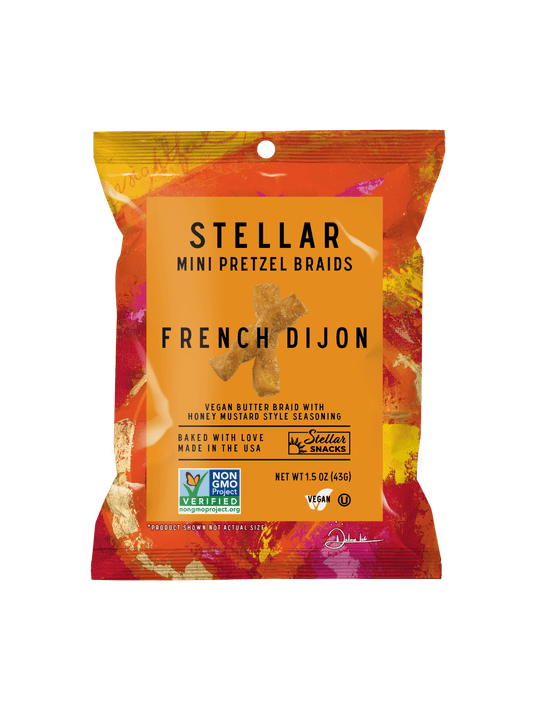 French Dijon Stellar Pretzel Braids - 1.5oz - Purpose + Passion Boutique