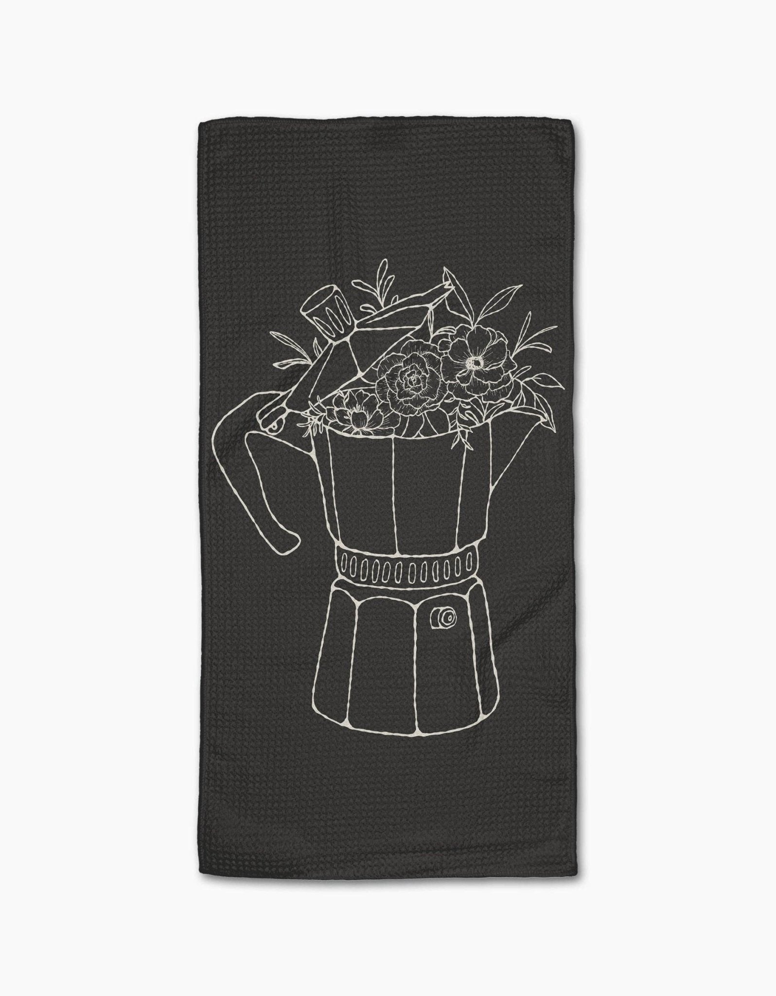 Fresh Brewed Floral Bar Towel - Purpose + Passion Boutique