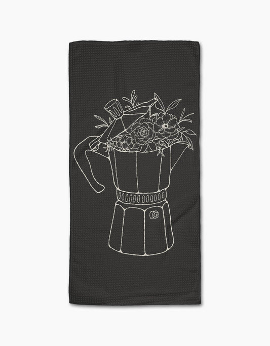 Fresh Brewed Floral Bar Towel - Purpose + Passion Boutique