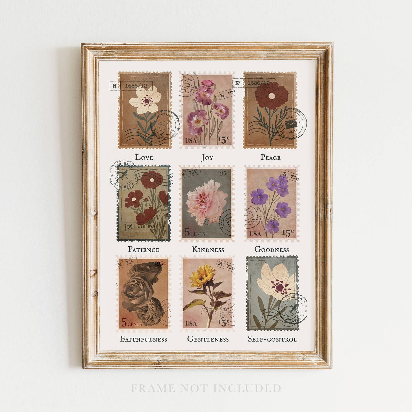 Fruit of the Spirit Scripture Art Print 8x10 - Purpose + Passion Boutique