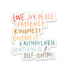 Fruit Of The Spirit Sticker | Christian quotes | Religious - Purpose + Passion Boutique