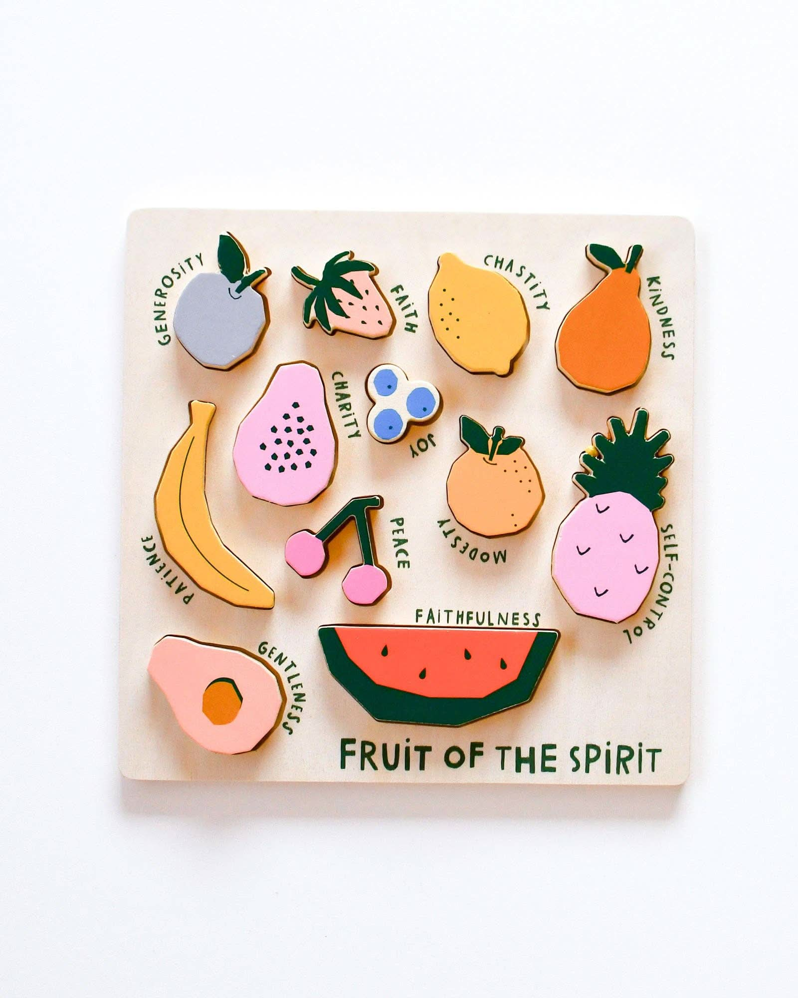 Fruit of the Spirit Wooden Puzzle - Purpose + Passion Boutique