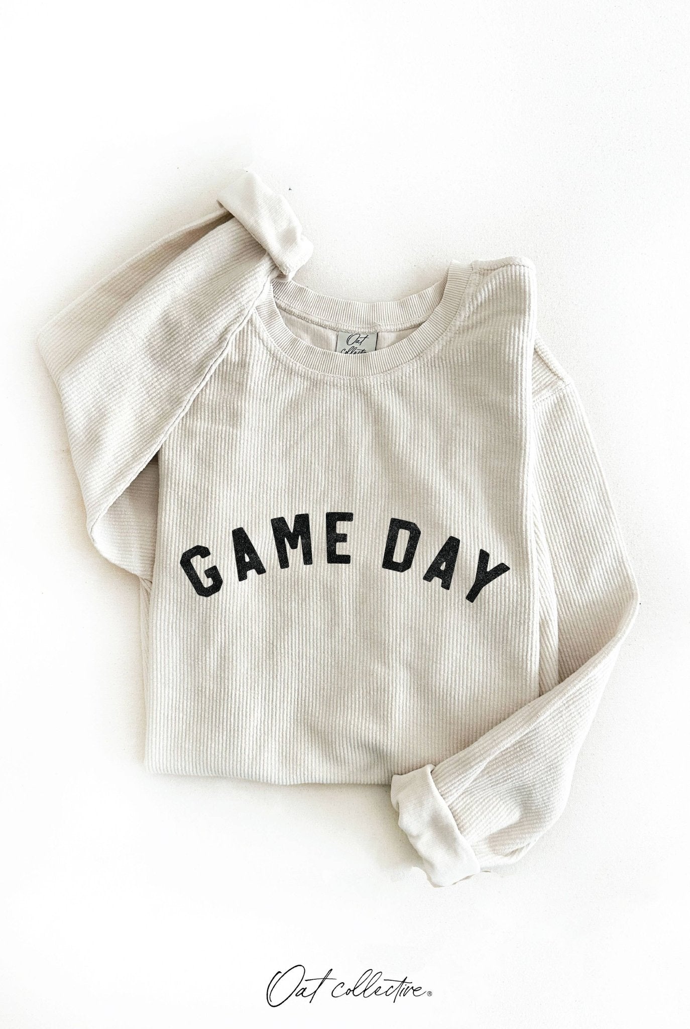 GAME DAY Thermal Vintage Pullover - Dusty Vanilla - Purpose + Passion Boutique