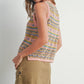 Geo Taupe Pattern Knit Top - Purpose + Passion Boutique