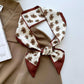 Geometric Print Striped Scarf - Purpose + Passion Boutique