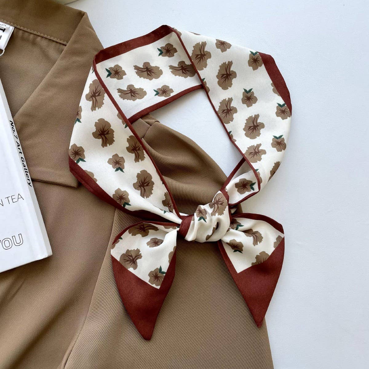 Geometric Print Striped Scarf - Purpose + Passion Boutique
