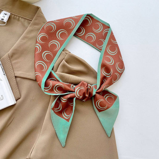 Geometric Print Striped Scarf - Purpose + Passion Boutique
