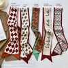 Geometric Print Striped Scarf - Purpose + Passion Boutique