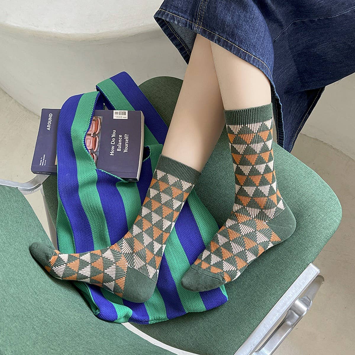 Geometric Winter Socks - Purpose + Passion Boutique