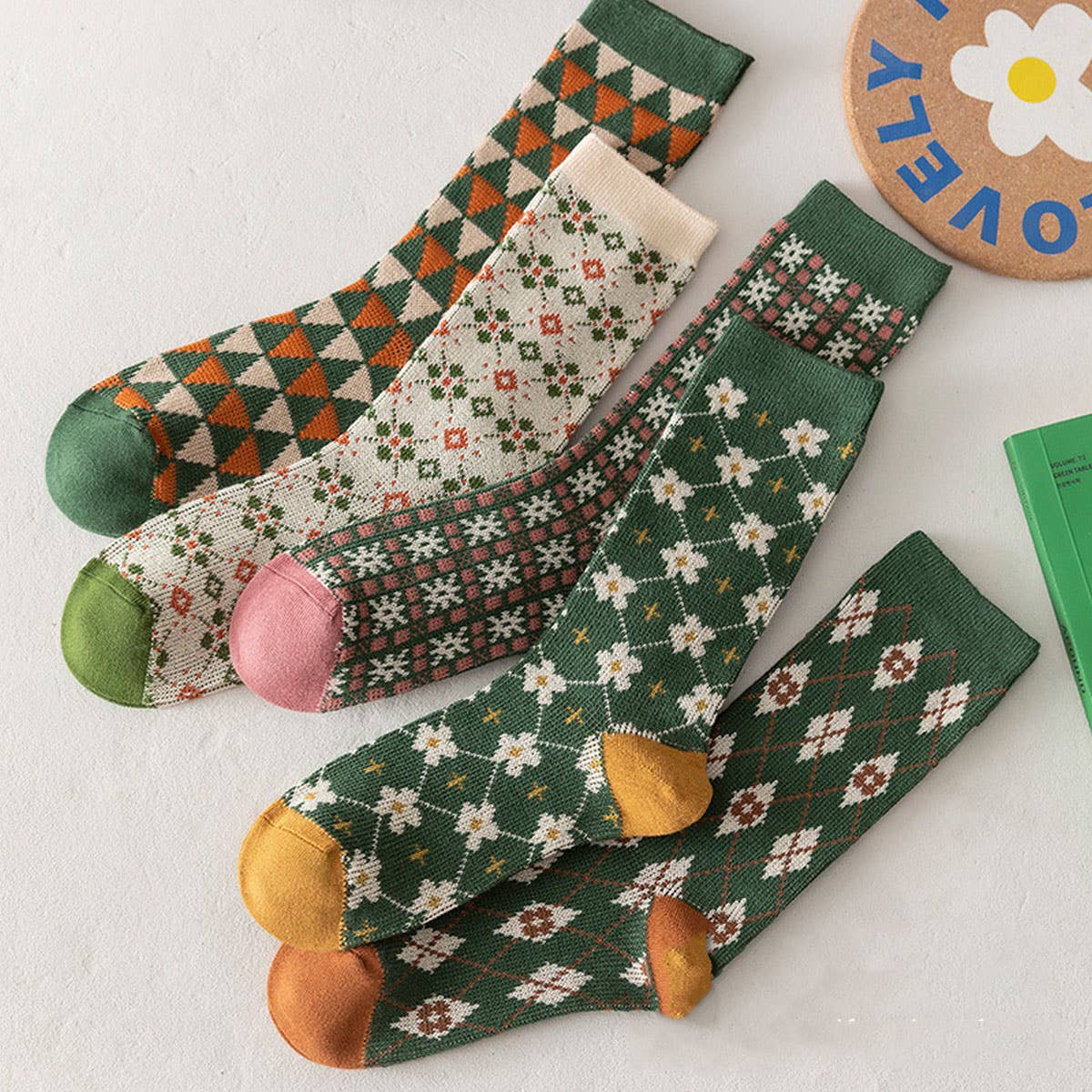 Geometric Winter Socks - Purpose + Passion Boutique