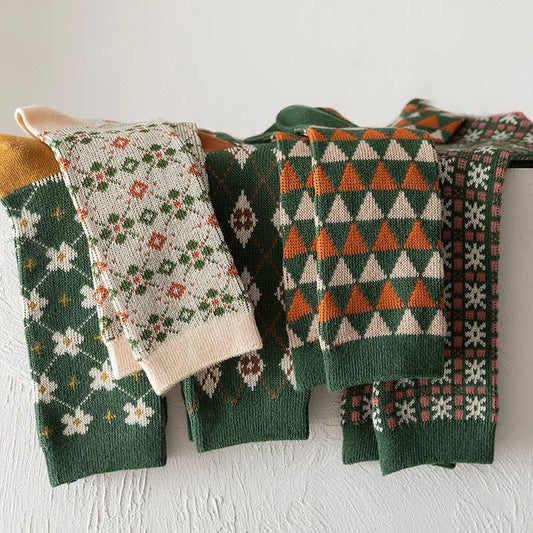 Geometric Winter Socks - Purpose + Passion Boutique