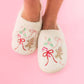 Gingerbread Bows Slippers - Purpose + Passion Boutique