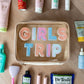 Girls Trip (Coral/Pink) Oversized Cosmetic Bag - Purpose + Passion Boutique