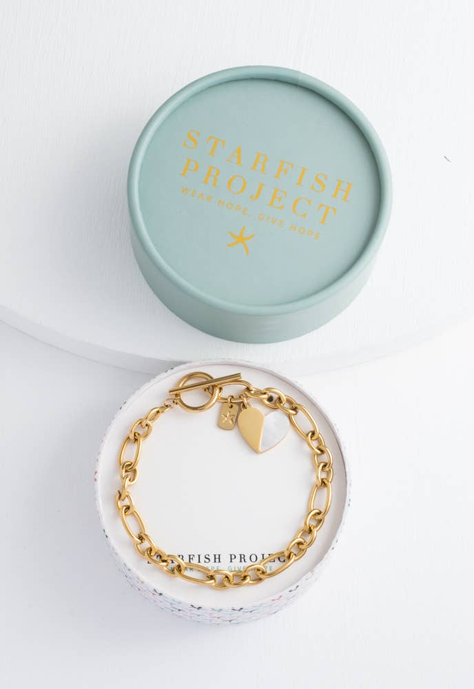 Give Hope Bracelet in Gold - Purpose + Passion Boutique