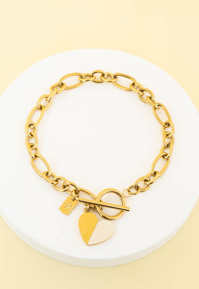 Give Hope Bracelet in Gold - Purpose + Passion Boutique
