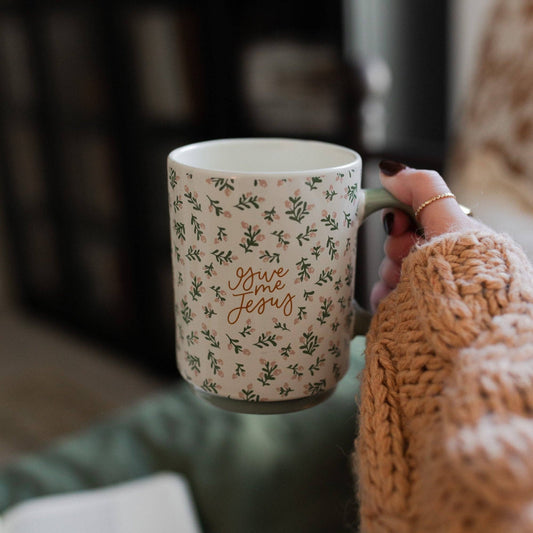 Give Me Jesus Floral Mug - Purpose + Passion Boutique