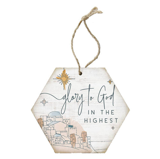Glory To God Honeycomb Ornament - Purpose + Passion Boutique