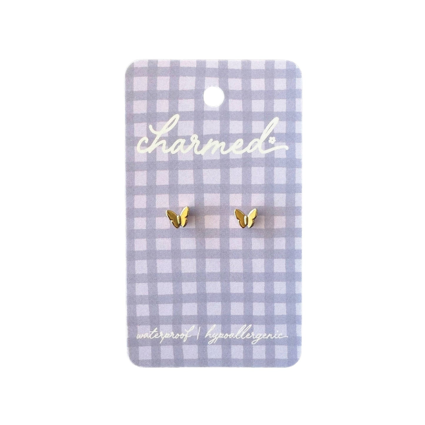 Gold Butterfly Earrings - Purpose + Passion Boutique