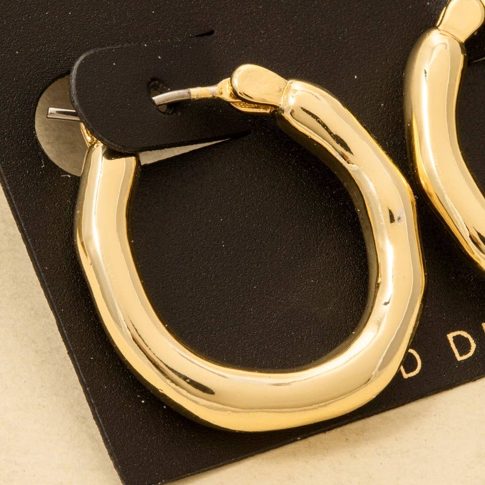 Gold Dipped Chunky Hoop Earrings - Purpose + Passion Boutique