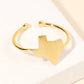 Gold Dipped Texas State Ring - Purpose + Passion Boutique