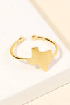 Gold Dipped Texas State Ring - Purpose + Passion Boutique