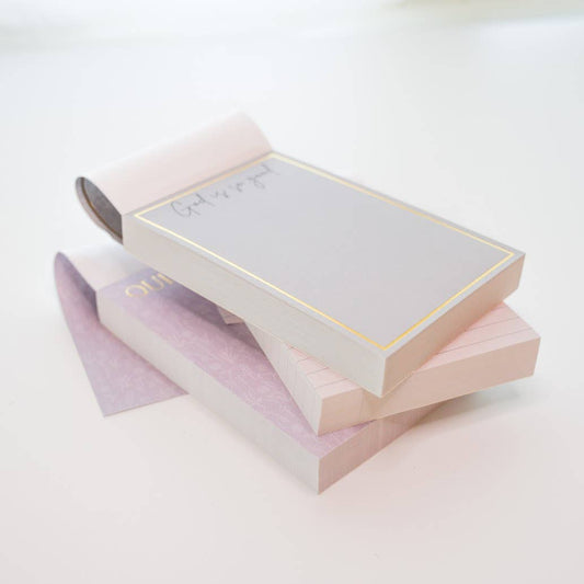 Gold Flower Lined Chunky Notepad - 4x6 - Purpose + Passion Boutique
