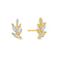 Gold Leaf Studs - Purpose + Passion Boutique