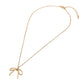 Gold Metal Bow Pendant Necklace - Purpose + Passion Boutique