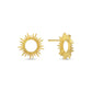 Gold Open Sun Studs - Purpose + Passion Boutique