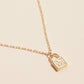 Golden Initial Lock Pendant Necklace - Purpose + Passion Boutique