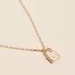 Golden Initial Lock Pendant Necklace - Purpose + Passion Boutique