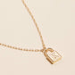 Golden Initial Lock Pendant Necklace - Purpose + Passion Boutique