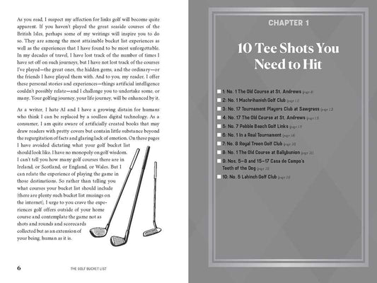 Golf Bucket List by Jeffrey Thoreson - Purpose + Passion Boutique
