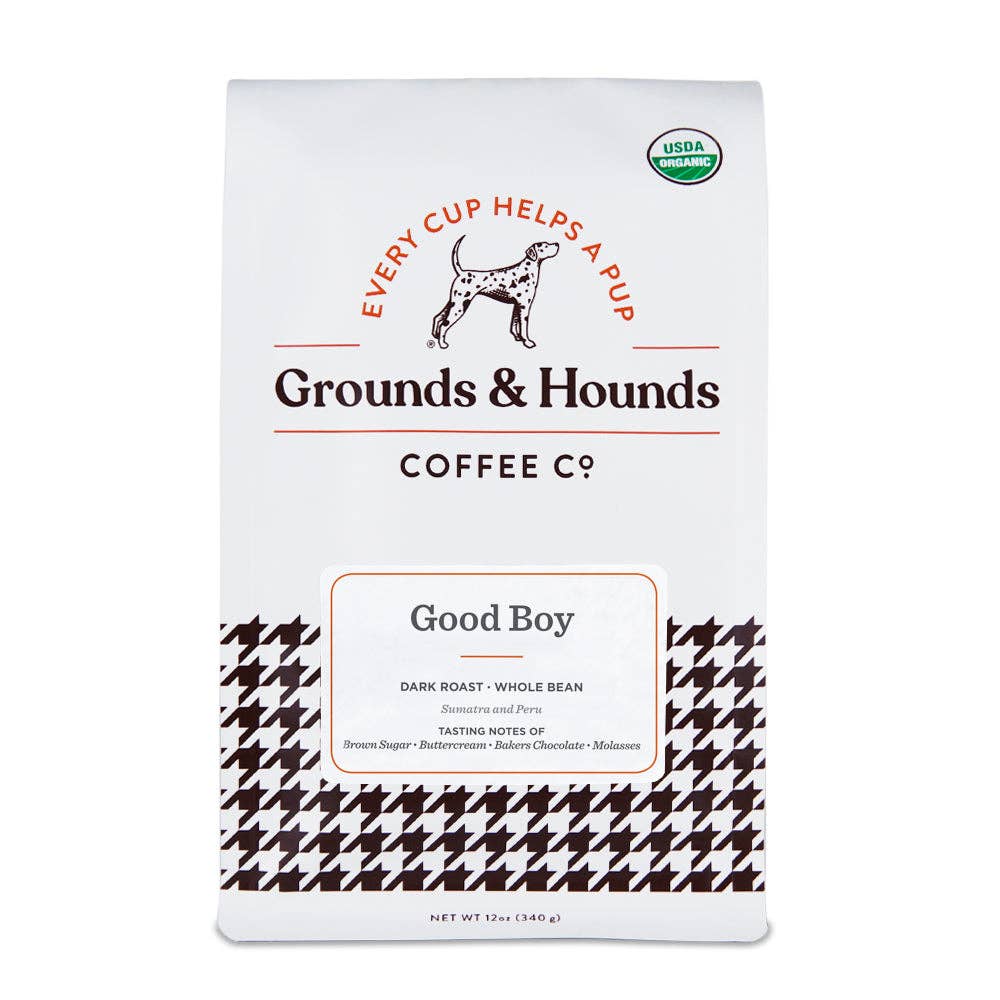 Good Boy Dark Roast Coffee - Ground - Purpose + Passion Boutique